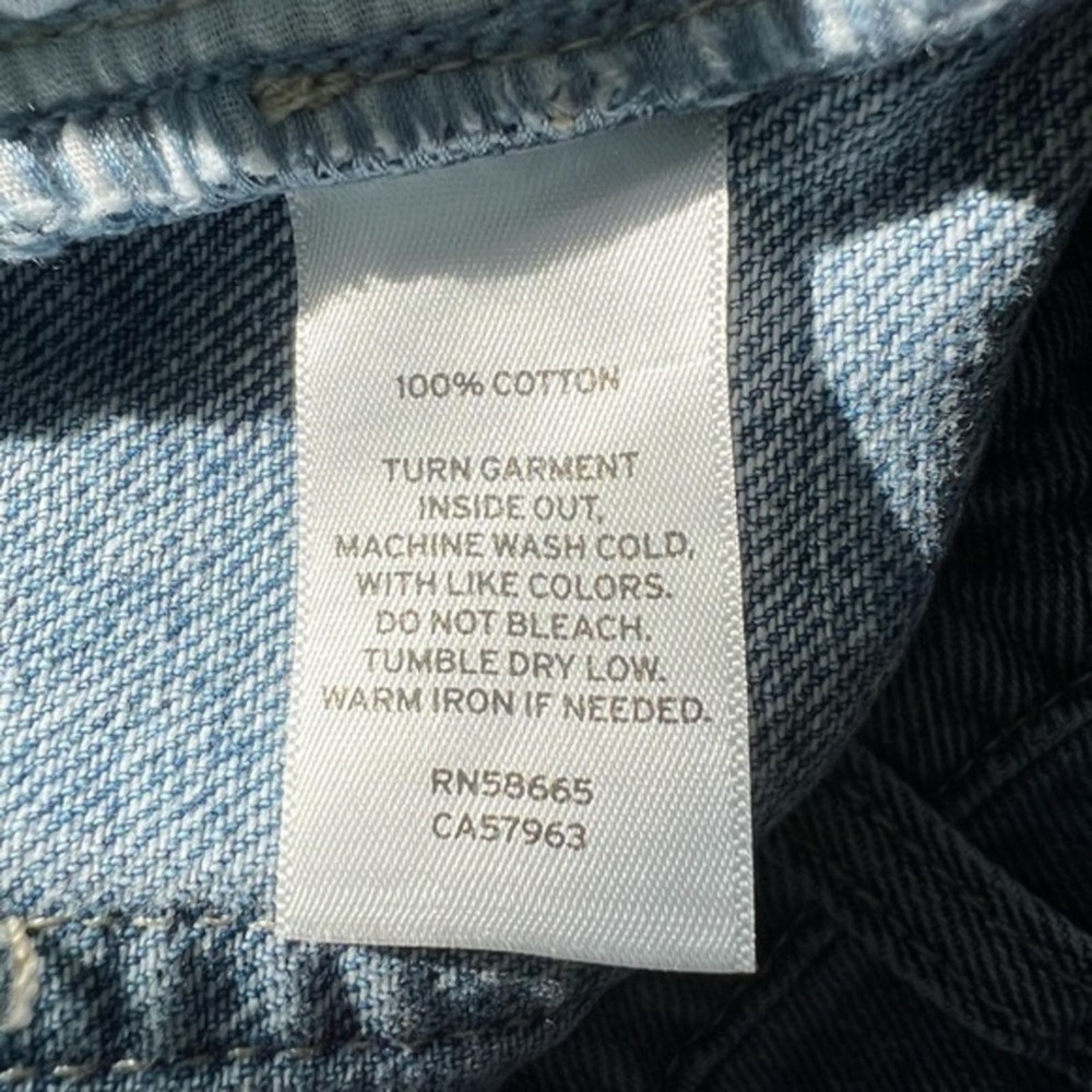 BP. Quilt Patchwork Tapered High Rise Denim Blue Jeans Size 29 NWT - Picture 6 of 7